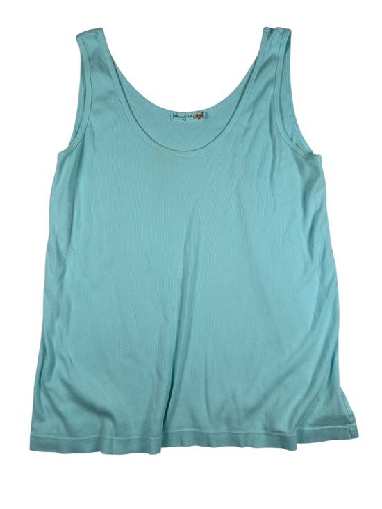 Johnny Was Tops - Johnny Was Ribbed Tank Top - Light Blue - 1X